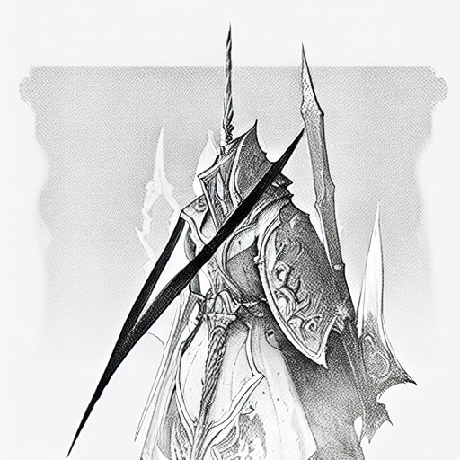 longsword  tattoo design idea