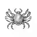 crab tattoo design idea