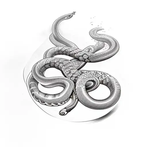 greek mythology aphrodite libra snake  tattoo design idea