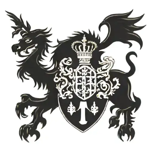 Scotland, coat of arms and Austria code of arms tattoo design idea