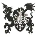 Scotland, coat of arms and Austria code of arms tattoo design idea