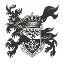 Scotland, coat of arms and Austria code of arms tattoo design idea