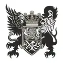 Scotland, coat of arms and Austria code of arms tattoo design idea