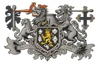 Scotland, coat of arms and Austria code of arms tattoo design idea
