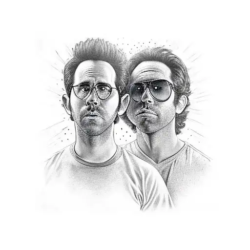 Frank and Charlie from its always sunny In Philadelphia  tattoo design idea