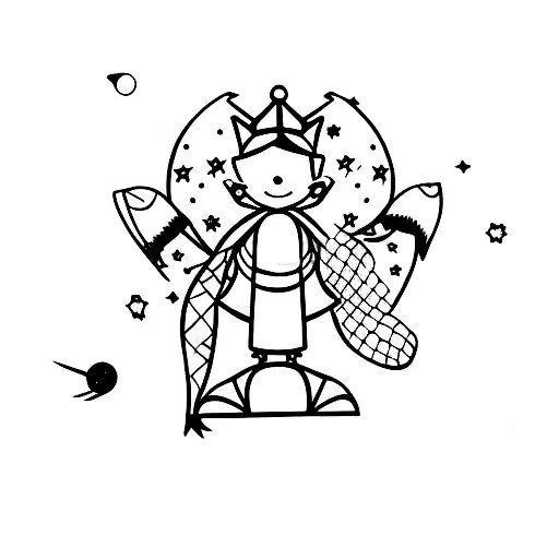 the little prince tattoo design idea
