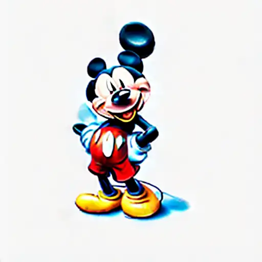 mickey mouse tattoo design idea