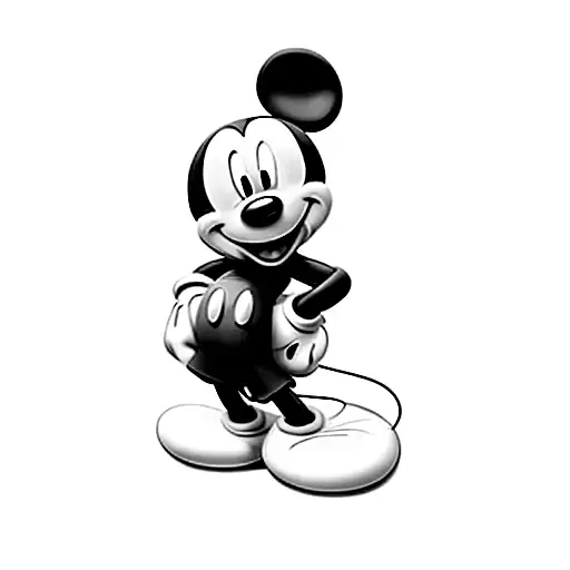 mickey mouse tattoo design idea