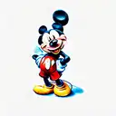 mickey mouse tattoo design idea
