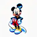 mickey mouse tattoo design idea