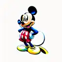 mickey mouse tattoo design idea