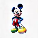 mickey mouse tattoo design idea