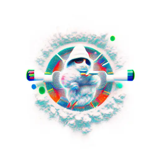 drugs money music tattoo design idea