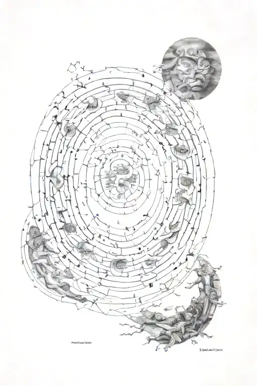 Dante's inferno 9 circles tattoo design idea