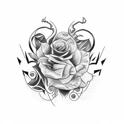 cráneo de toro tattoo design idea