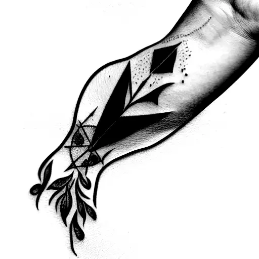 antibody on fire tattoo design idea