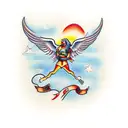 Arcangel Gabriel  tattoo design idea