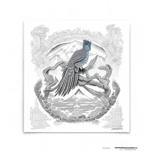 Guatemala quetzal tattoo design idea