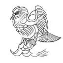 Quetzal bird tattoo design idea