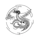 Quetzal bird tattoo design idea