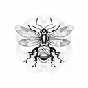 A dotwork tattoo showcasing an intricate insect collection, with beetles, butterflies, and dragonflies arranged in a mesmerizing pattern tattoo design idea