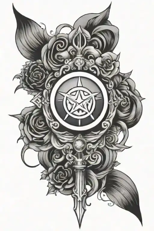 sailor moon symbol tattoo design idea