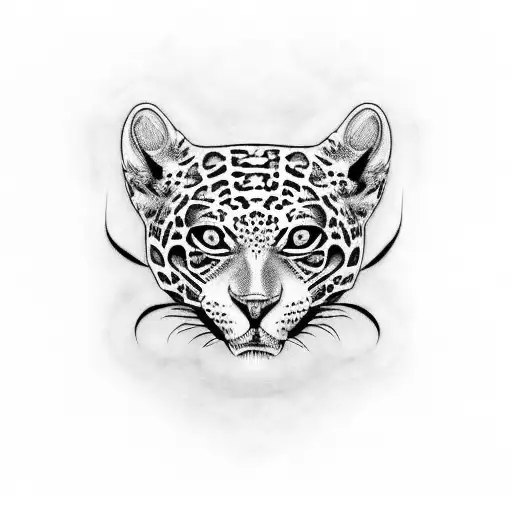 jaguar azteca  tattoo design idea