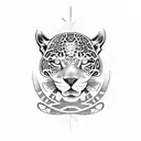 jaguar azteca  tattoo design idea