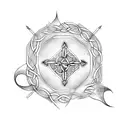 celtic arrow tattoo design idea