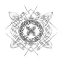 celtic arrow tattoo design idea