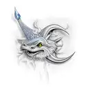 Excalibur  tattoo design idea