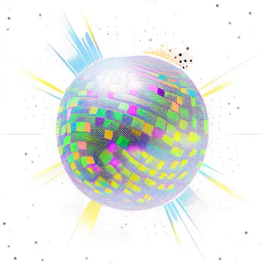 disco ball tattoo design idea