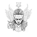 angel michael  tattoo design idea