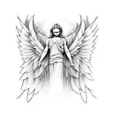 angel michael  tattoo design idea