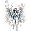 angel michael  tattoo design idea