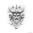 Zeus tattoo design idea