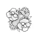 Playstation controller with flowers tattoo design idea