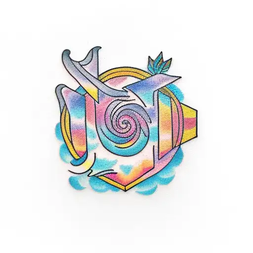 Karma in letter  tattoo design idea