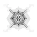 A unique design featuring a combination of Ukrainian traditional patterns and musical symbols tattoo design idea