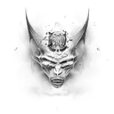 right in two  tool  tattoo design idea