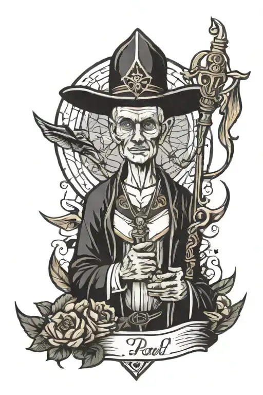 John Paul 2 tattoo design idea