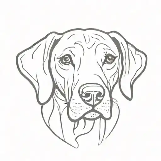 vizsla tattoo design idea