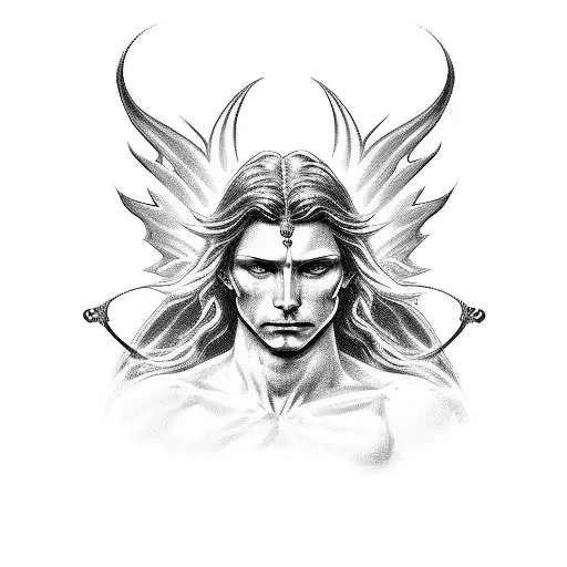 St. Michael angel  tattoo design idea