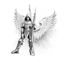 St. Michael angel  tattoo design idea