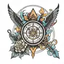 Virgo Sagittarius and Pisces tattoo design idea