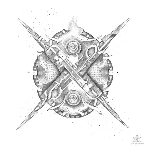 Gemini Pisces tattoo design idea