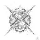 Gemini Pisces tattoo design idea