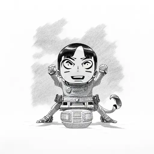 drunk rock lee tattoo design idea