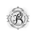 family initials  tattoo design idea