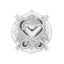 family initials  tattoo design idea